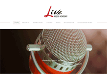 Tablet Screenshot of livemusicacademy.net